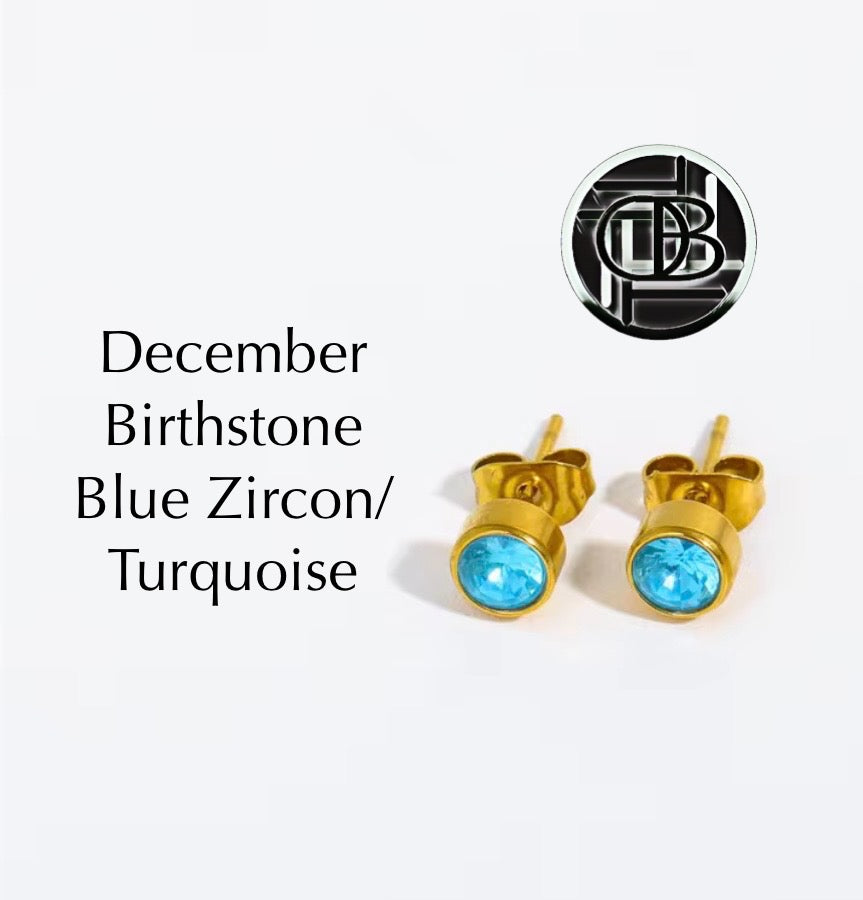 Dainty Birthstone Studs