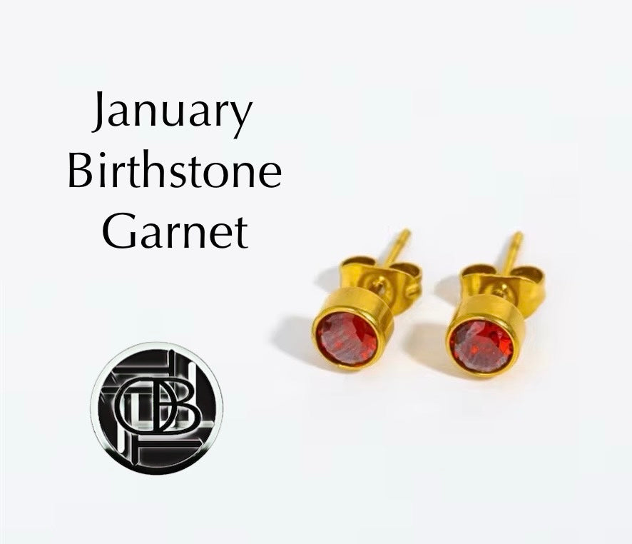 Dainty Birthstone Studs