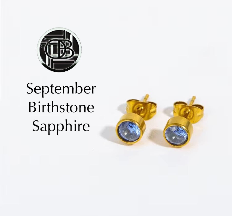 Dainty Birthstone Studs