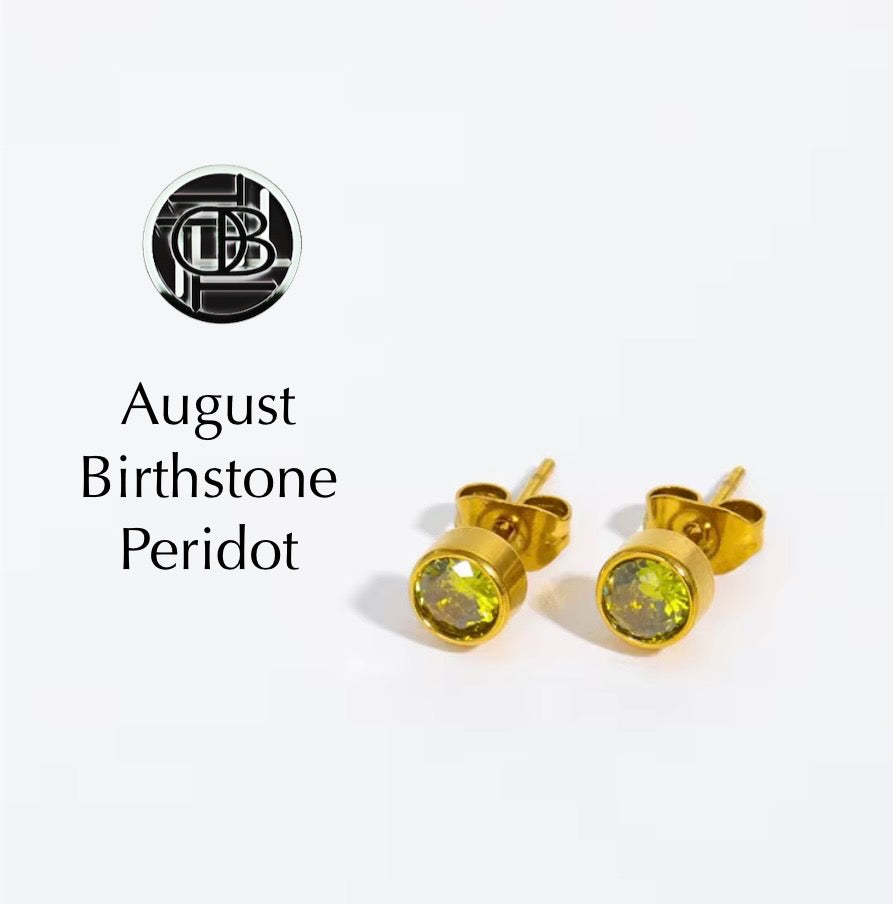 Dainty Birthstone Studs