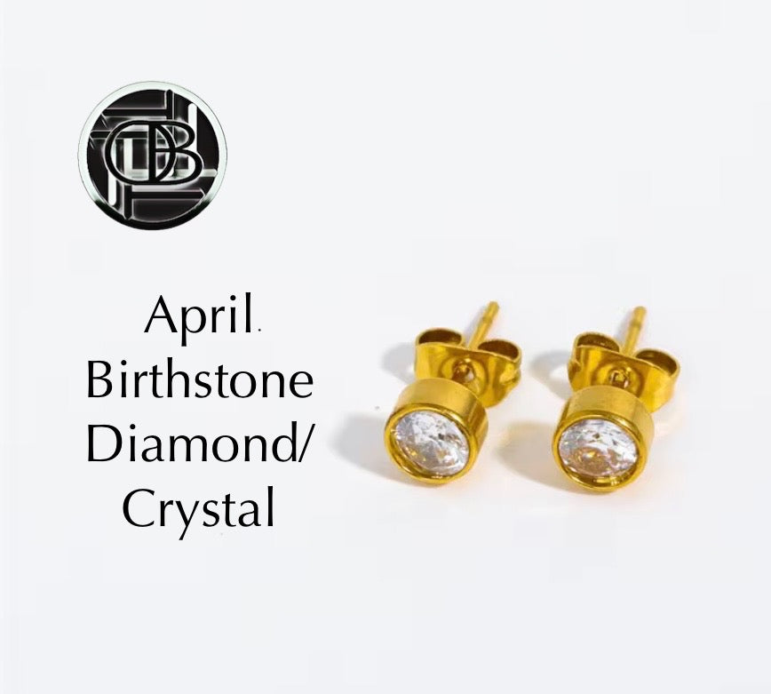 Dainty Birthstone Studs