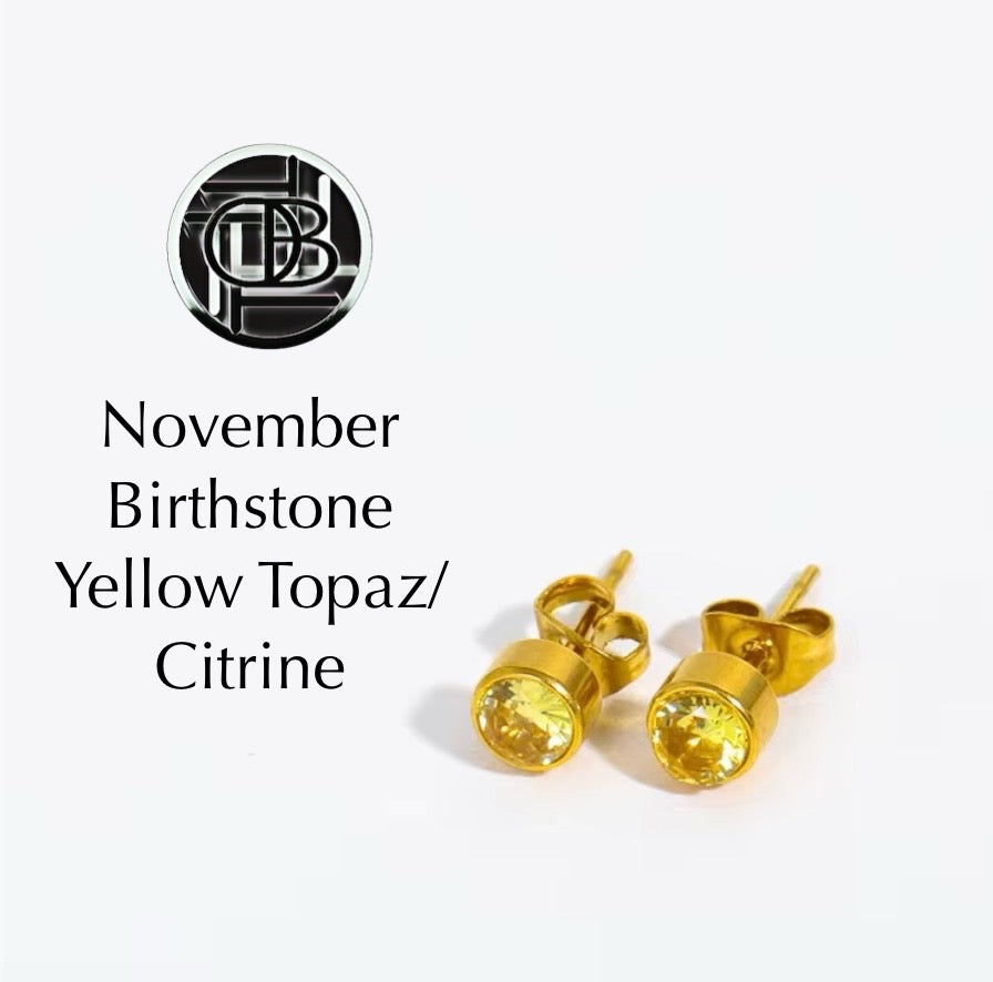Dainty Birthstone Studs