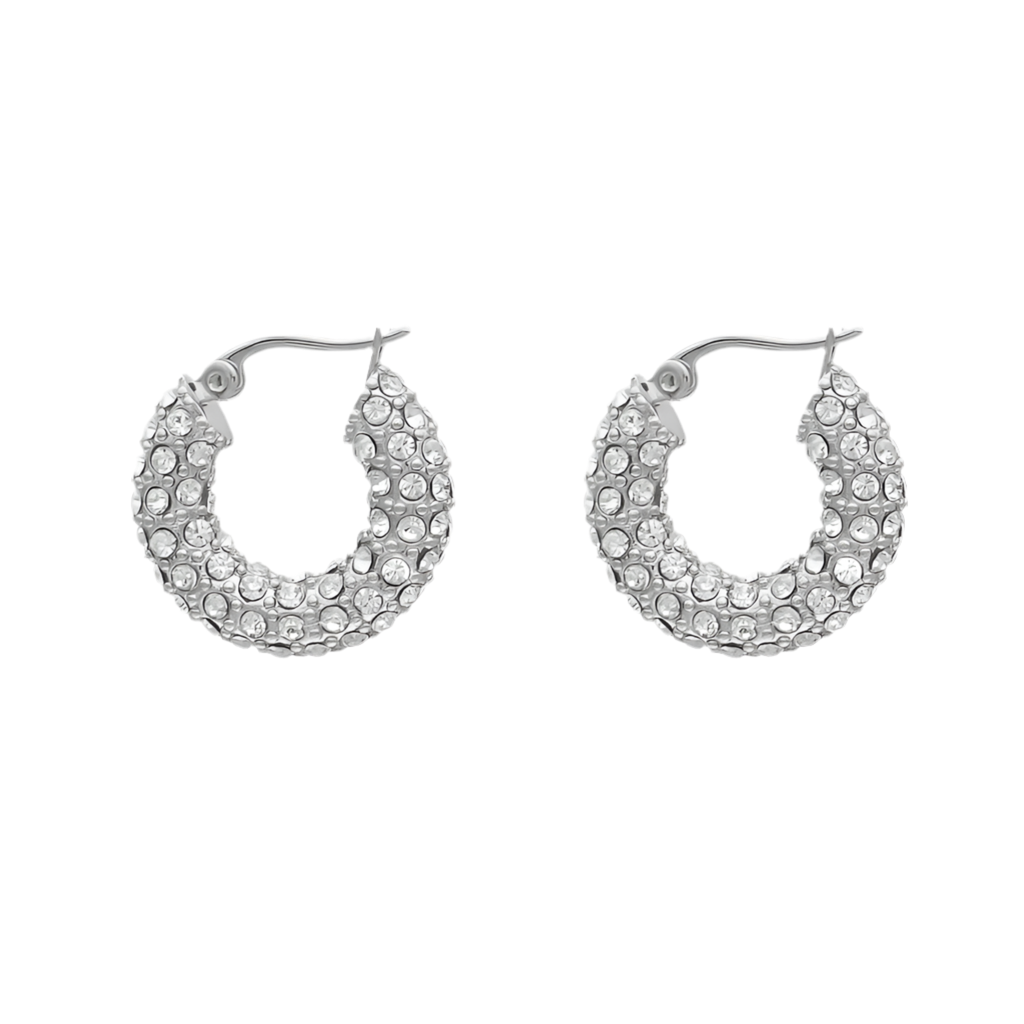 Mai- CZ hoop earrings