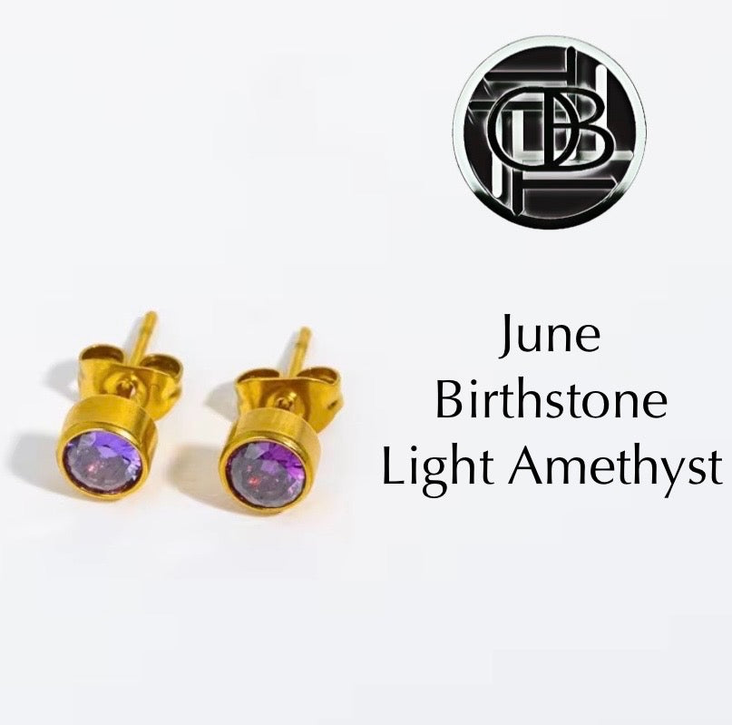 Dainty Birthstone Studs