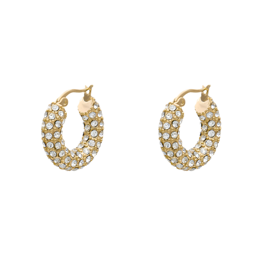 Mai- CZ hoop earrings