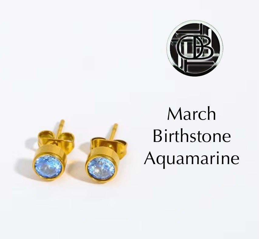 Dainty Birthstone Studs