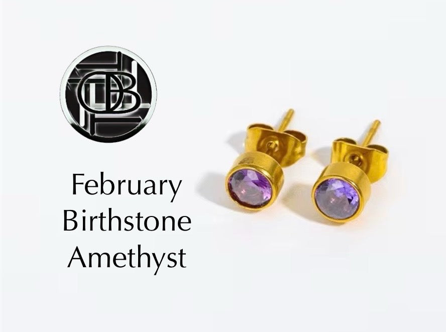 Dainty Birthstone Studs