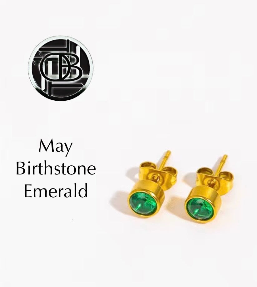 Dainty Birthstone Studs