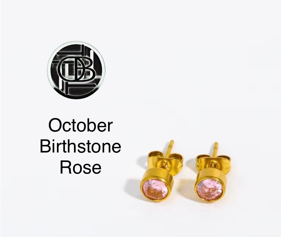 Dainty Birthstone Studs