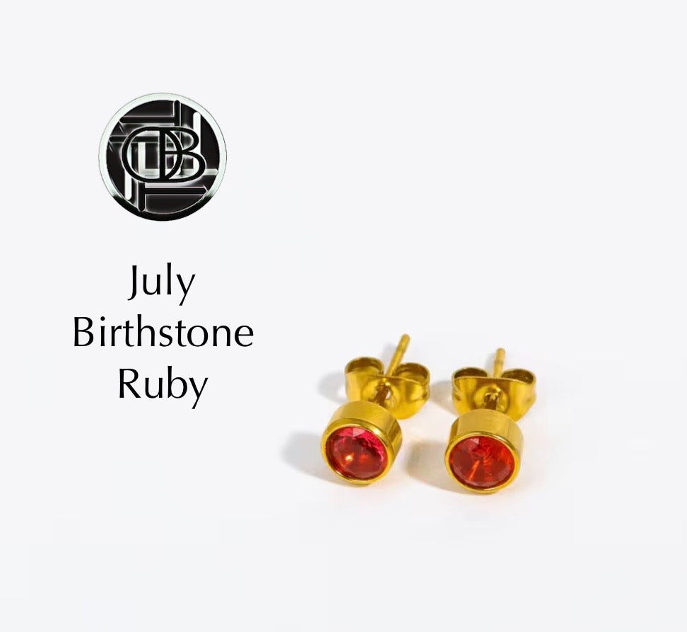 Dainty Birthstone Studs